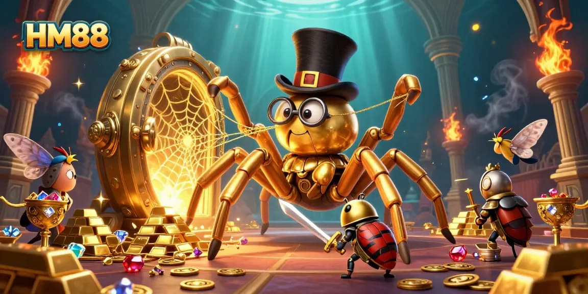 Play exciting games at HM88 with captivating visuals of golden treasures and adventurous characters.