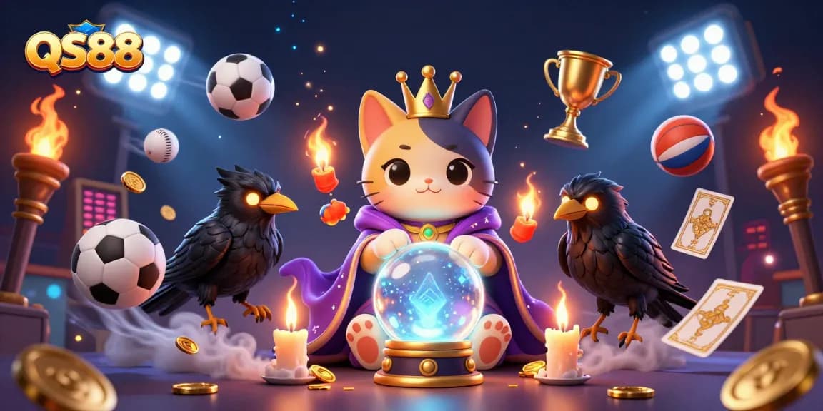 Play exciting games with QS88, where fortune teller mystic cat and tarot raven bring luck!