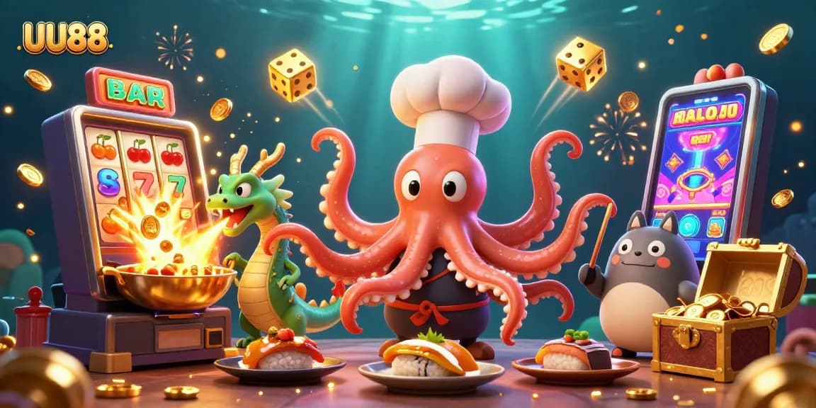 Experience excitement with UU88’s vibrant casino scene featuring dynamic characters and thrilling jackpot action
