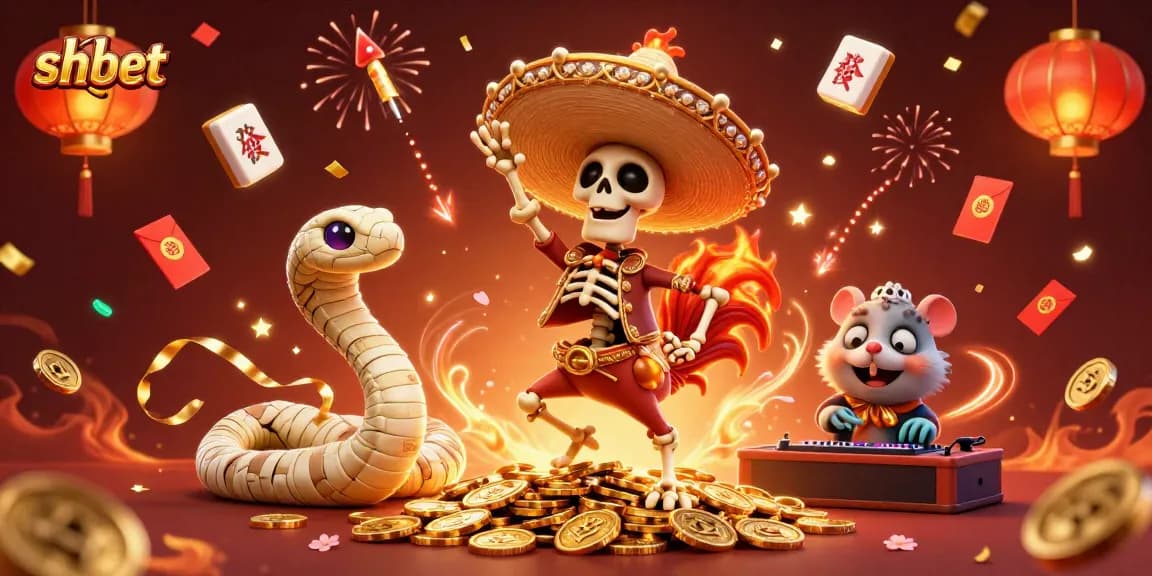 Celebrate with shbet's thrilling casino action featuring vibrant characters and dynamic gaming elements.