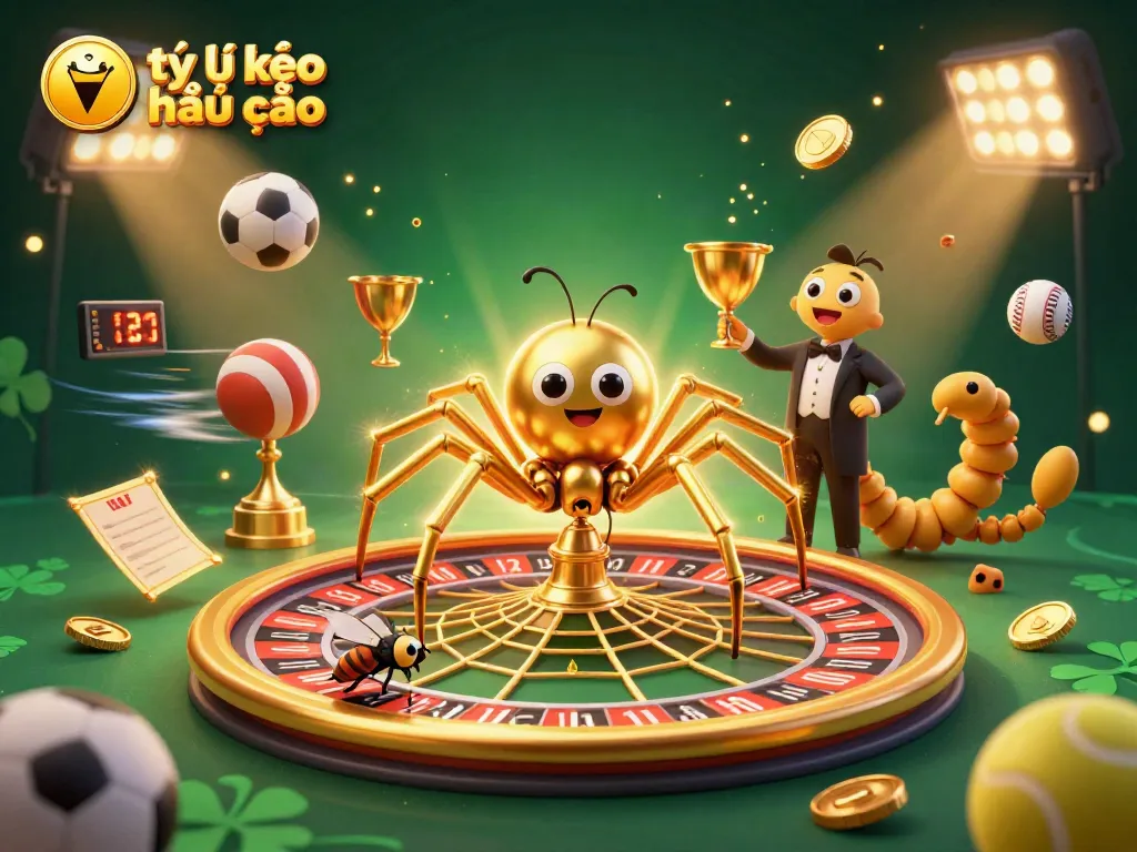 Betting with tỷ lệ kèo nhà cái as a fly nervously places bets while croupier spins the roulette wheel.