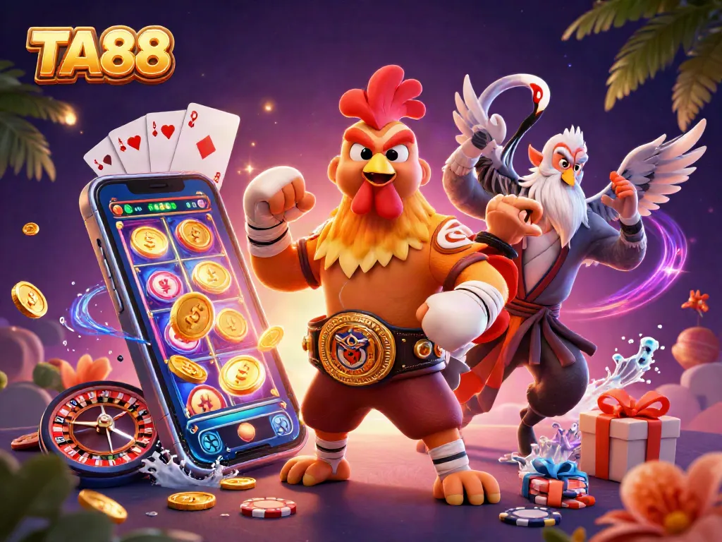 Engage with TA88 by experiencing thrilling slot games with dynamic game elements and colorful characters.