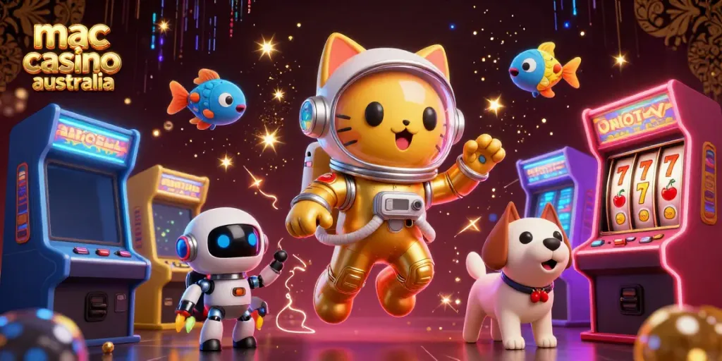 Experience thrilling gaming adventures at mac casino australia with vibrant characters and casino elements