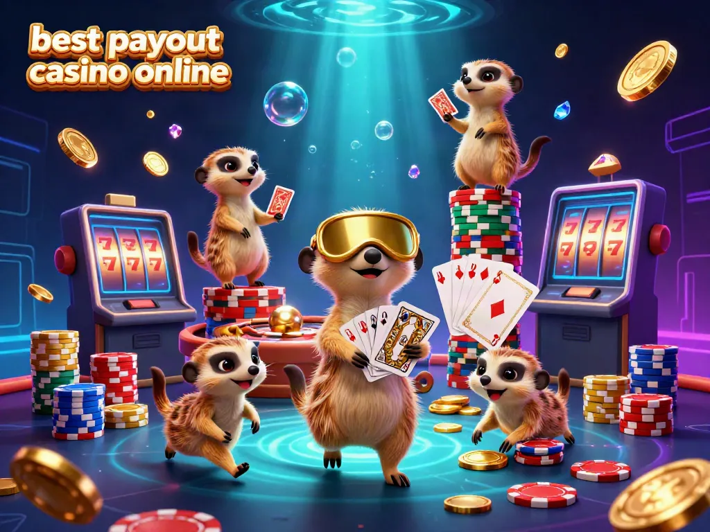 Experience the excitement at the best payout casino online with meerkats running a dazzling casino operation.
