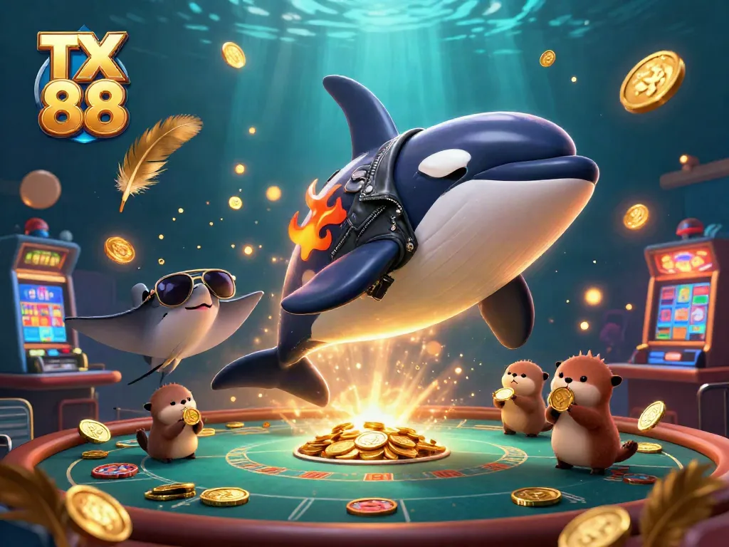 Players engage in games at TX 88, surrounded by a vibrant casino atmosphere filled with excitement.