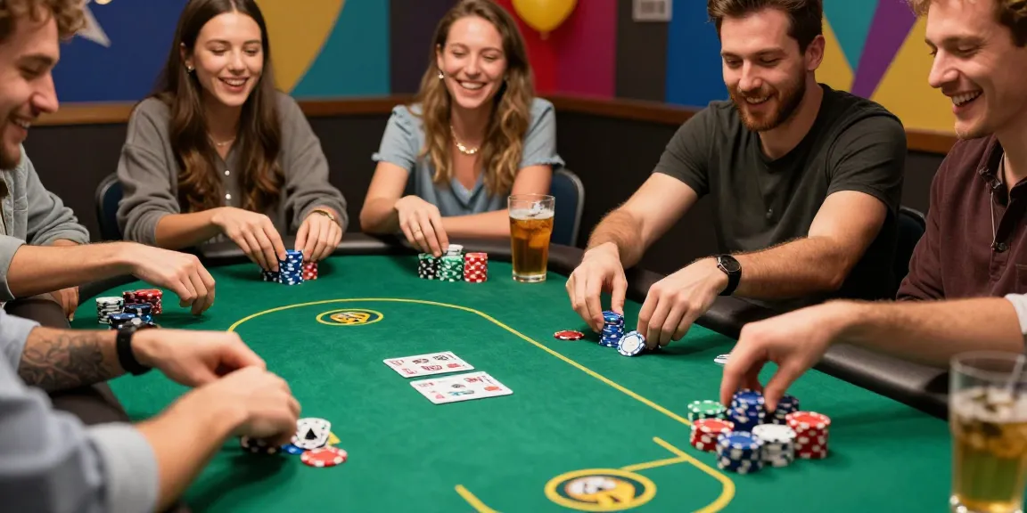 Personalized poker chips in use during a fun game night with friends, showcasing custom designs.