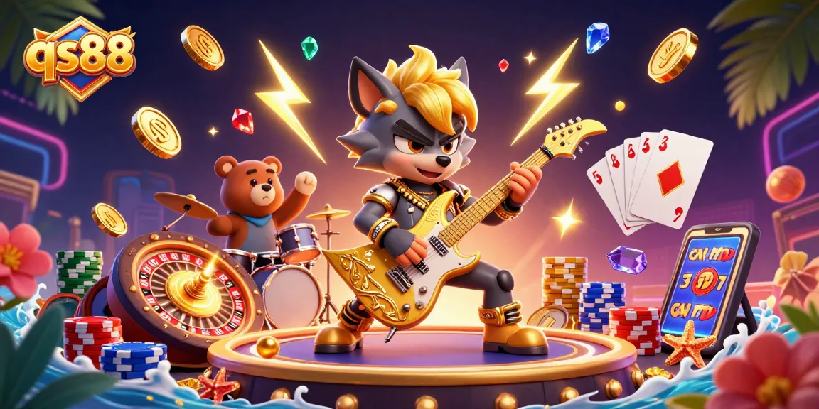 Experience exciting gameplay at qs88 with our vibrant casino scene showcasing dynamic slot action.
