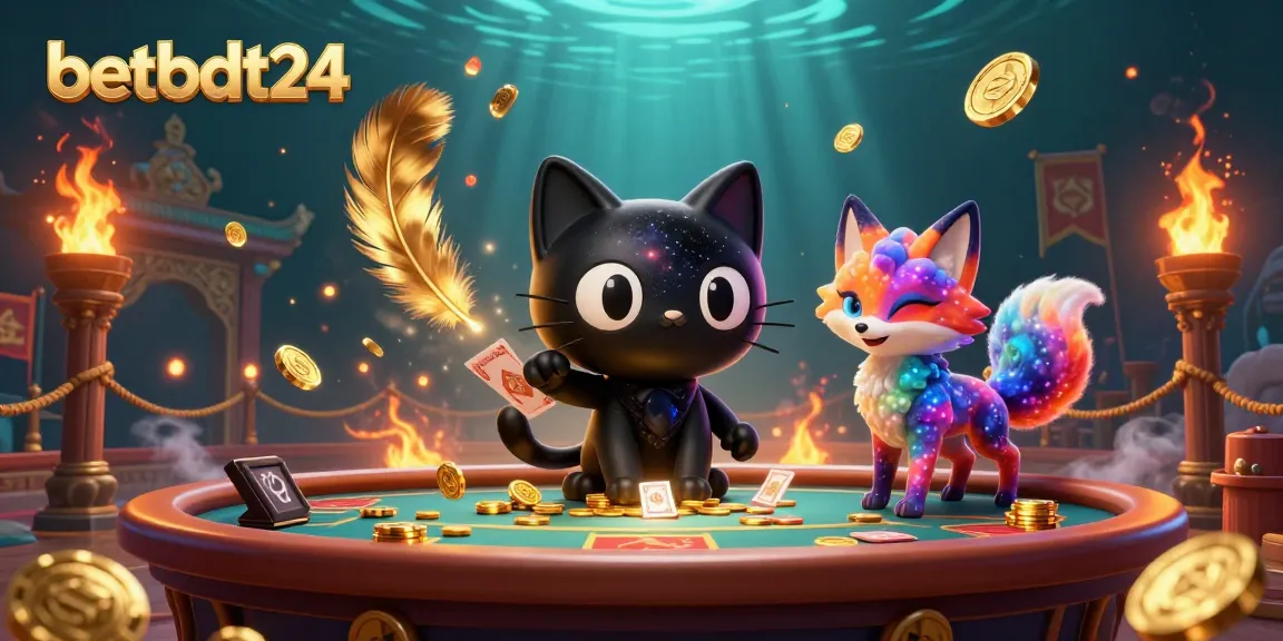 Engage with betting action at the cosmic tables of betbdt24 featuring unique casino characters.