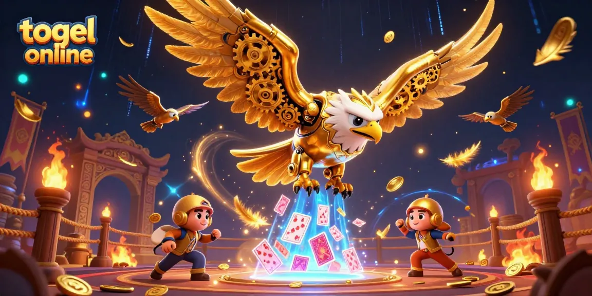 Raih kesempatan menang dengan togel online dalam ilustrasi 3D yang megah dan penuh warna.