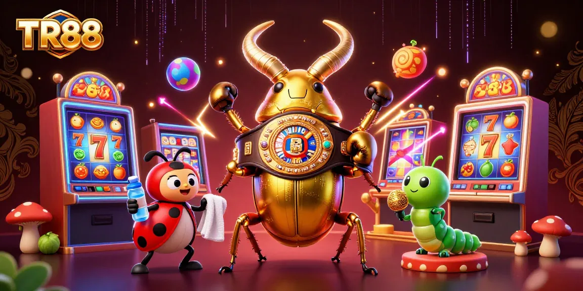 Spin the reels at TR88 and win big with a vibrant casino illustration featuring exciting gaming elements.