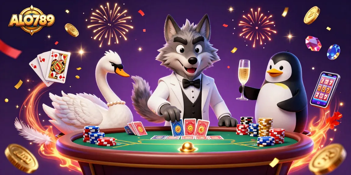 Experience ALO789's vibrant cockfighting action with dynamic elements and rich detail in an engaging casino scene.