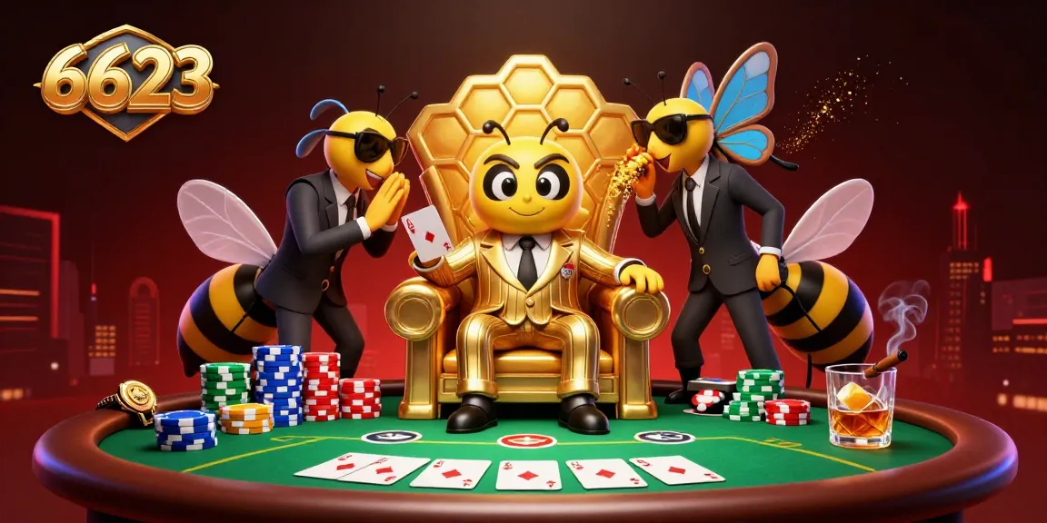 Engage in thrilling gameplay at 6623 with dynamic poker scenes and vibrant casino elements.