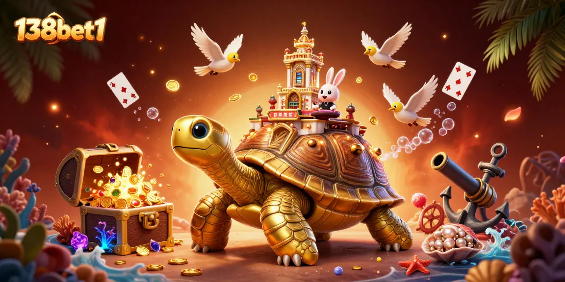 Engage with winning slots and jackpots at 138bet1 featuring thrilling casino elements in a dynamic underwater scene.