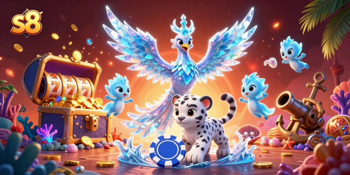 Engage with the thrilling s8 casino experience featuring vibrant characters amidst stunning game elements.