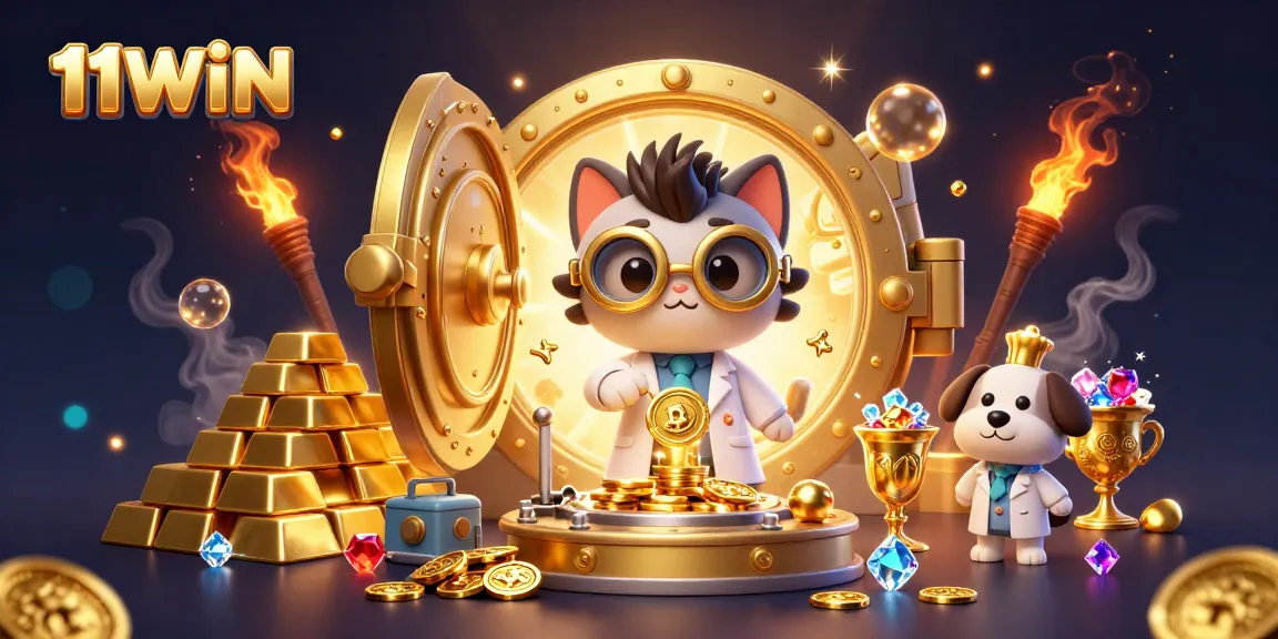 Win big and create wealth with 11WIN's thrilling gold coin replication scene!