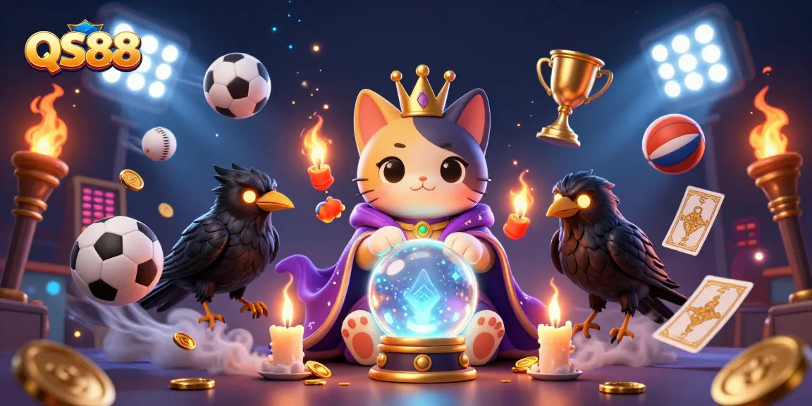 Play exciting games with QS88, where fortune teller mystic cat and tarot raven bring luck!