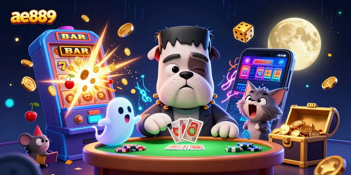 Engage with ae889's thrilling casino atmosphere featuring fun cartoon characters and jackpot excitement!