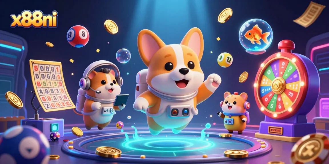 x88ni showcases a dynamic casino scene with colorful game elements and animated characters for thrilling gameplay moments.