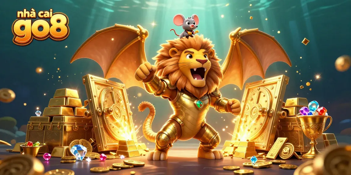 Engage in thrilling adventures with nhà cái go8, featuring a roaring chimera and treasures galore!